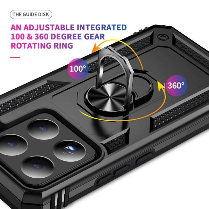 Bild 3, Xiaomi 15 Skal Shockproof Hybrid Ring Svart
