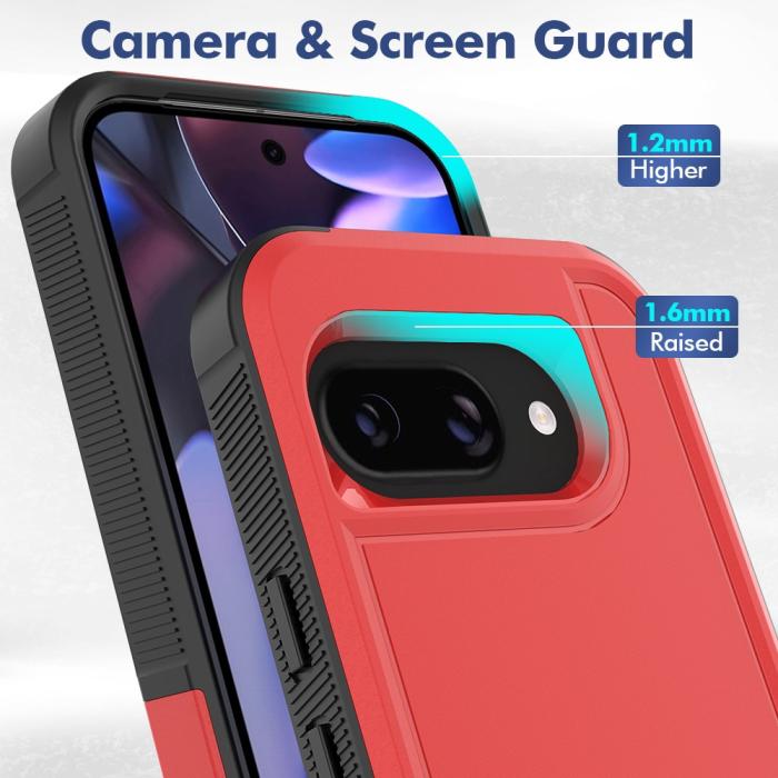 Bild 3, Google Pixel 9a Skal Extreme Shockproof Hybrid Röd