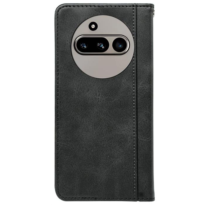 Bild 5, Nothing Phone 3a Fodral Flip Läder Svart