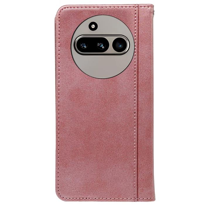 Bild 5, Nothing Phone 3a Fodral Flip Läder Roséguld