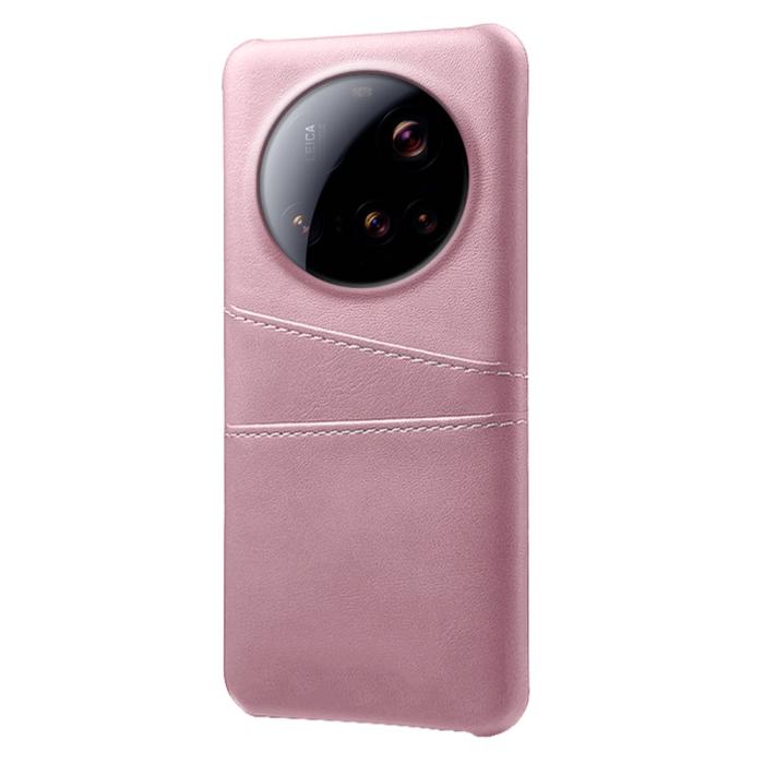 Bild 2, Xiaomi 15 Ultra Läderbelagt Skal Med Kortfack Roséguld