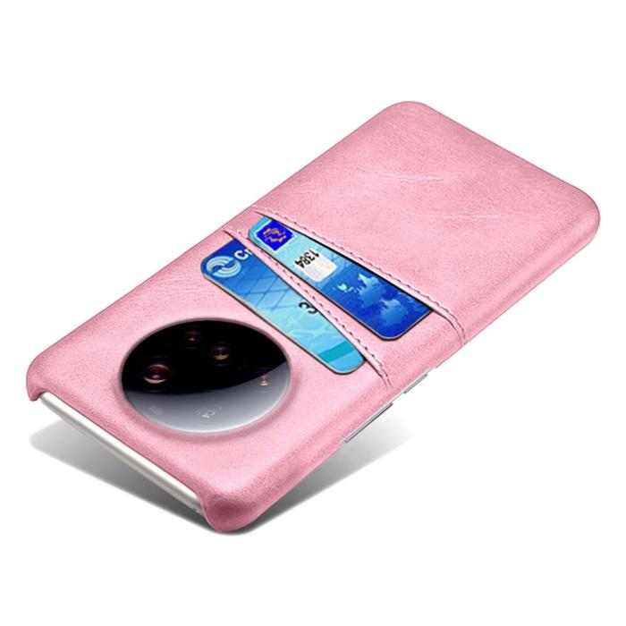 Bild 4, Xiaomi 15 Ultra Läderbelagt Skal Med Kortfack Roséguld