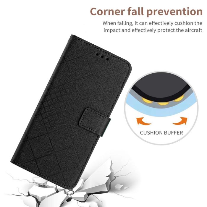 Bild 5, Xiaomi 15 Ultra Fodral Läder Rhombus Svart