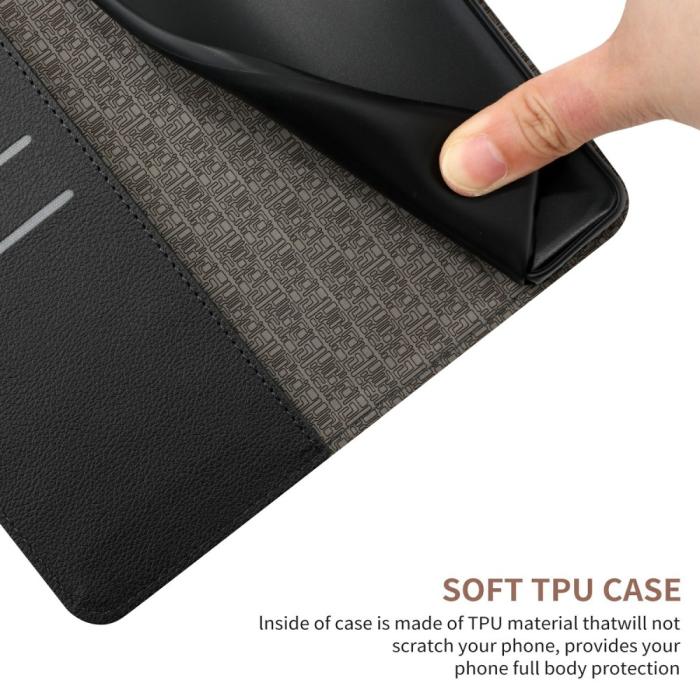 Bild 6, Xiaomi 15 Ultra Fodral Läder Rhombus Svart