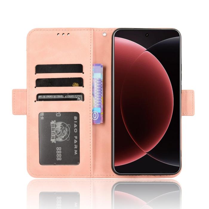 Bild 6, Xiaomi 15 Ultra Fodral Med Avtagbart Kortfodral Rosa