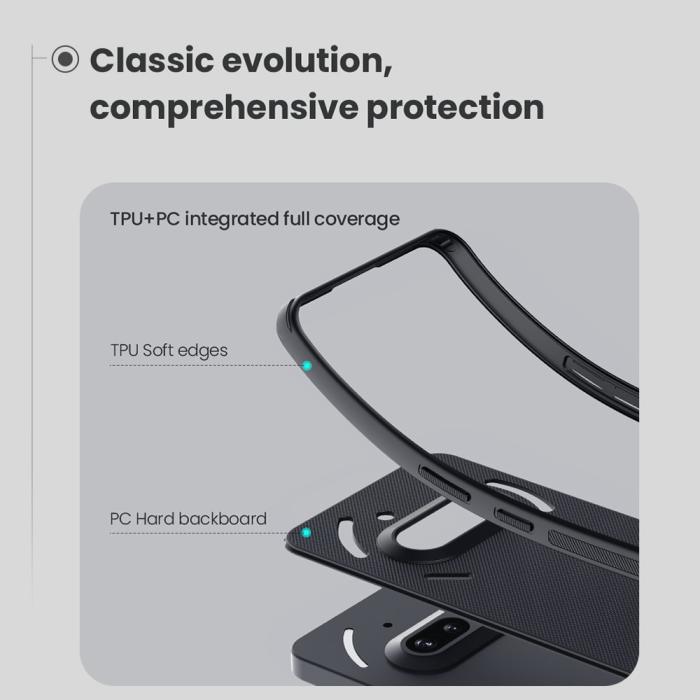 Bild 3, NILLKIN Nothing Phone 3a Skal MagSafe Frosted Shield Svart