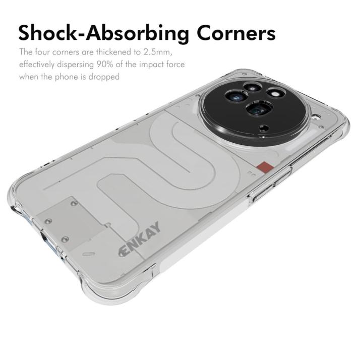 Bild 2, ENKAY Nothing Phone 3a Pro Skal Shockproof Transparent
