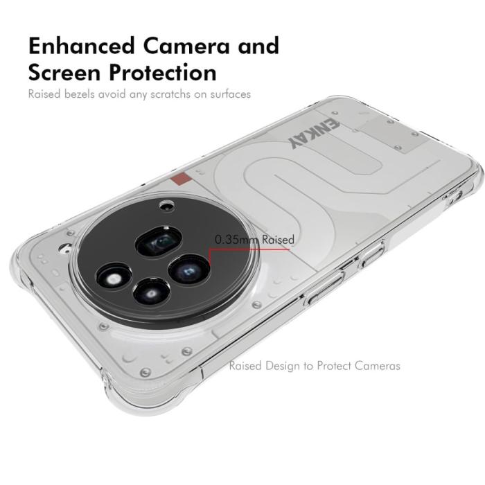 Bild 3, ENKAY Nothing Phone 3a Pro Skal Shockproof Transparent