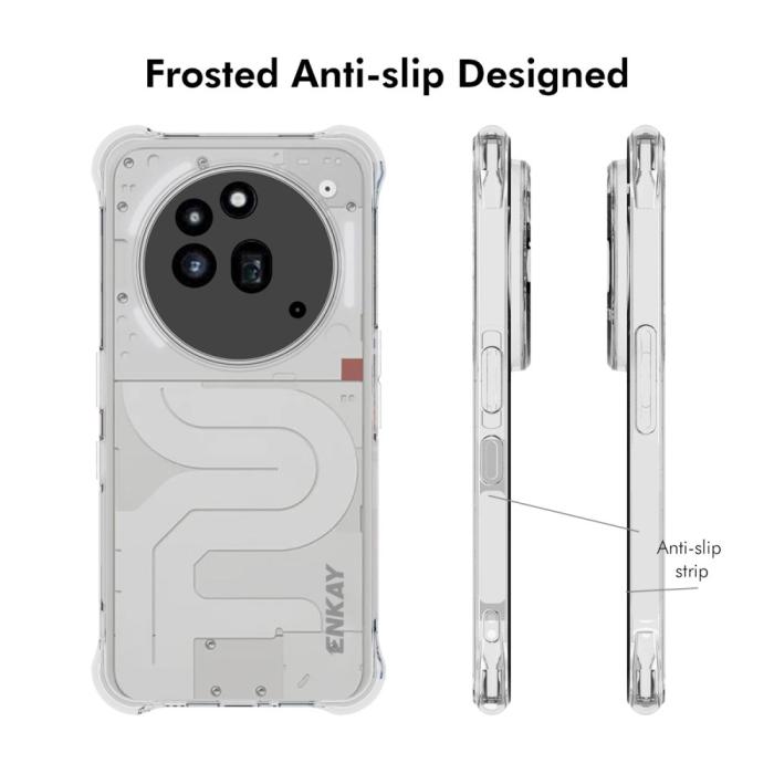 Bild 4, ENKAY Nothing Phone 3a Pro Skal Shockproof Transparent