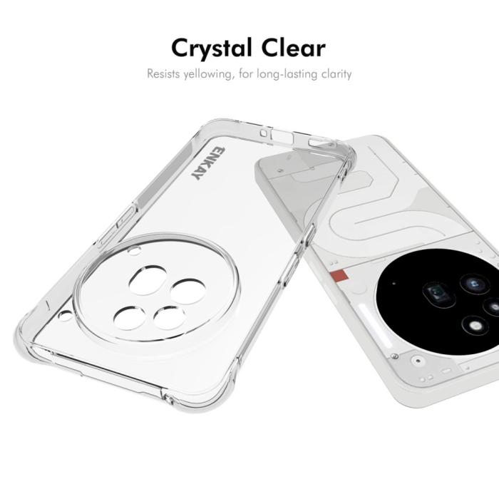 Bild 5, ENKAY Nothing Phone 3a Pro Skal Shockproof Transparent