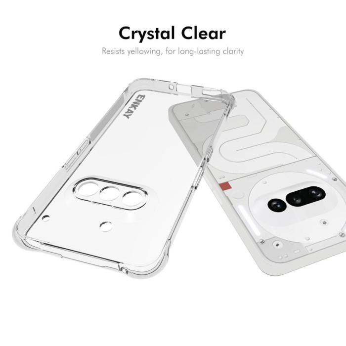 Bild 5, ENKAY Nothing Phone 3a Skal Shockproof Transparent
