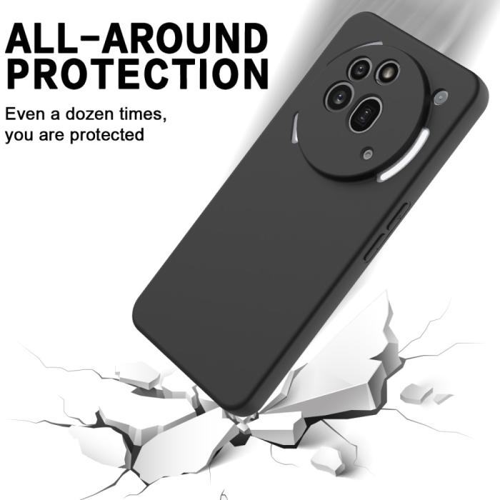 Bild 5, Nothing Phone 3a Pro Skal Liquid Silikon Med Strap Svart