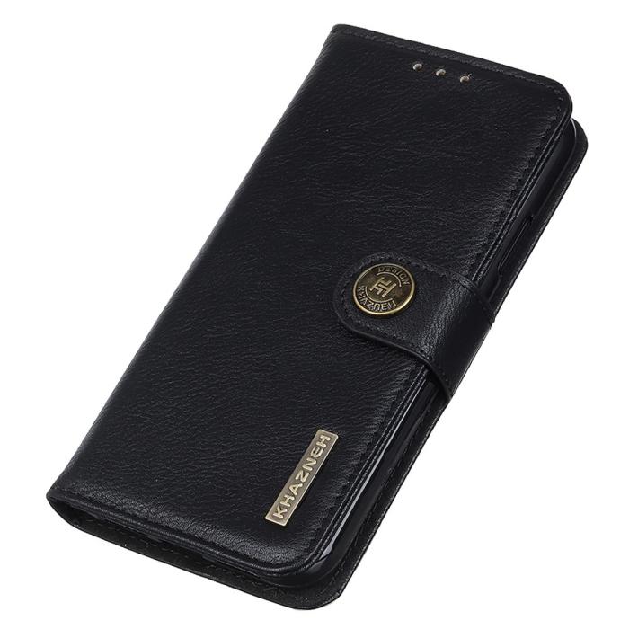 Bild 4, KHAZNEH Samsung Galaxy S25 Edge Fodral Läder Svart