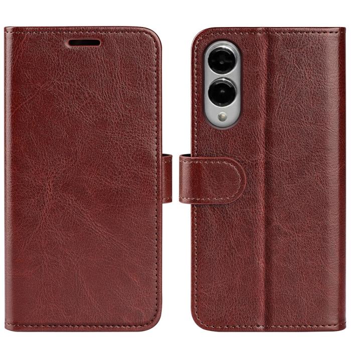Bild 4, Samsung Galaxy S25 Edge Fodral Crazy Horse Läder Brun