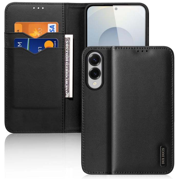 Bild 1, DUX DUCIS Galaxy S25 Edge Fodral HIVO Äkta Läder Svart