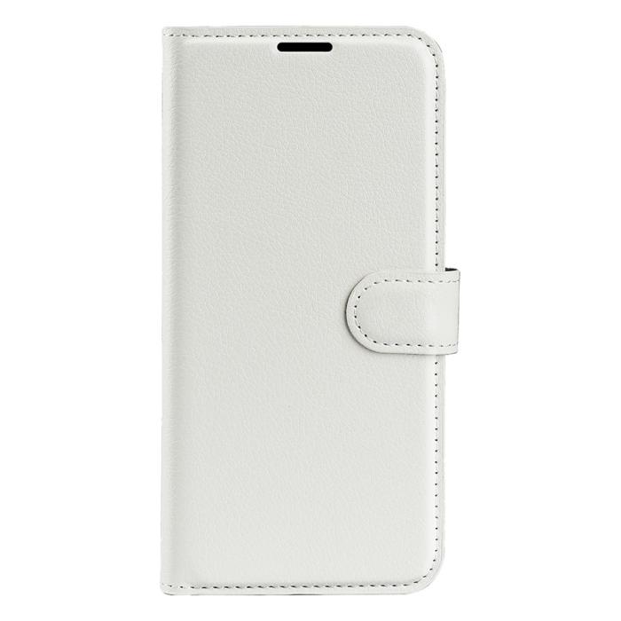 Bild 5, Samsung Galaxy S25 Edge Fodral Litchi Läder Vit