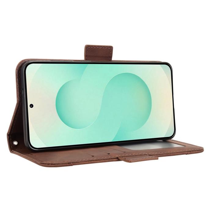 Bild 4, Samsung Galaxy S25 Edge Fodral Med Avtagbart Kortfodral Brun