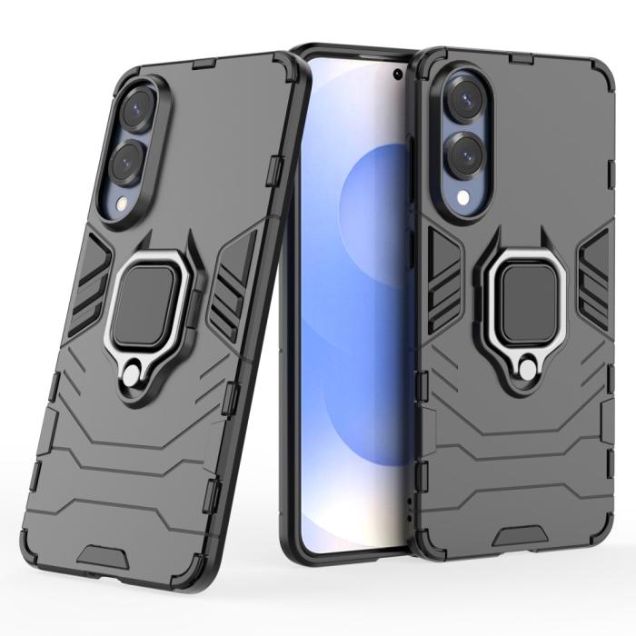 Bild 4, Samsung Galaxy S25 Edge Skal Ring Hybrid Armor Svart