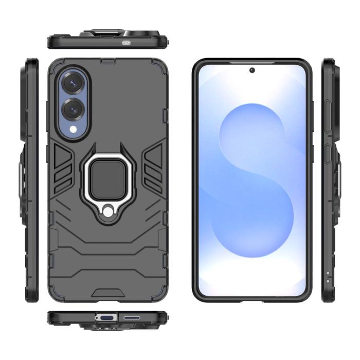Bild 5, Samsung Galaxy S25 Edge Skal Ring Hybrid Armor Svart