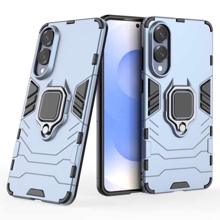 Bild 4, Samsung Galaxy S25 Edge Skal Ring Hybrid Armor Blå