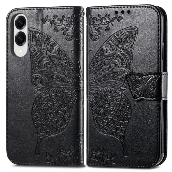 Bild 2, Samsung Galaxy S25 Edge Fodral Med Fjäril Tryck Svart