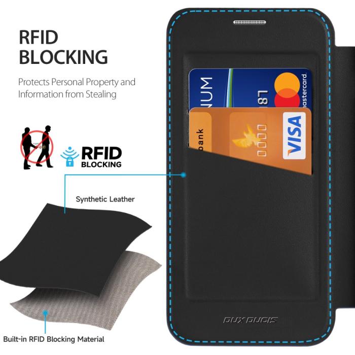 Bild 6, DUX DUCIS Galaxy S25 Edge Fodral MagSafe Skin X Pro Svart
