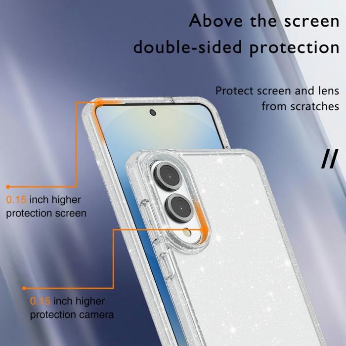 Bild 5, Samsung Galaxy S25 Edge Skal Glitter Transparent