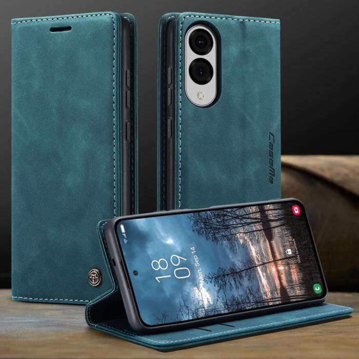 Bild 5, CASEME Samsung Galaxy S25 Edge Fodral Flip Läder Blå