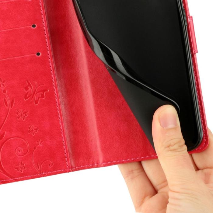 Bild 5, Samsung Galaxy S25 Edge Fodral Med Blommigt Tryck Röd