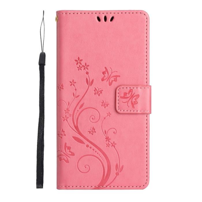Bild 6, Samsung Galaxy S25 Edge Fodral Med Blommigt Tryck Rosa