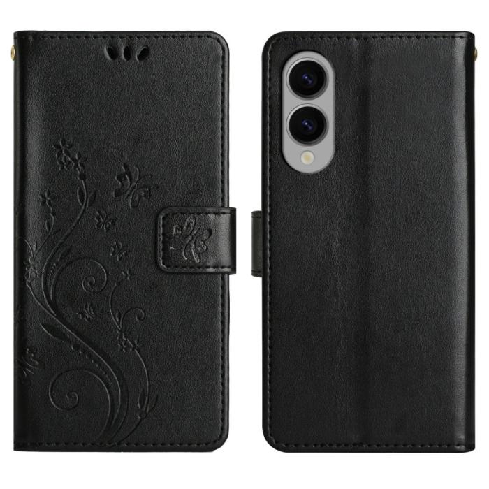 Bild 1, Samsung Galaxy S25 Edge Fodral Med Blommigt Tryck Svart