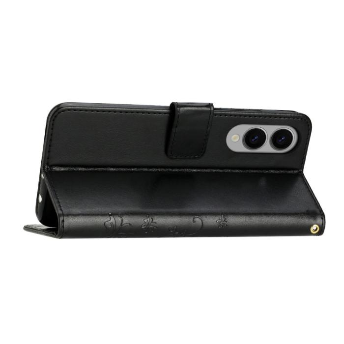 Bild 3, Samsung Galaxy S25 Edge Fodral Med Blommigt Tryck Svart