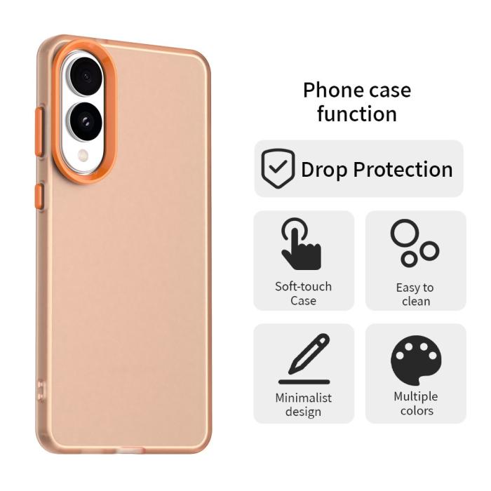 Bild 2, Samsung Galaxy S25 Edge Skal Slim Matt Orange