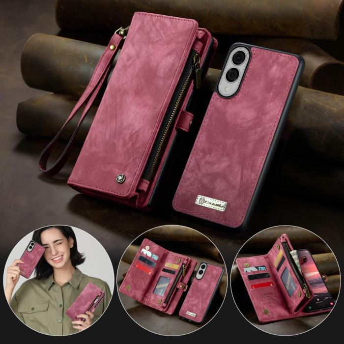 Bild 5, CASEME Samsung Galaxy S25 Edge Fodral Multifuntionell Röd