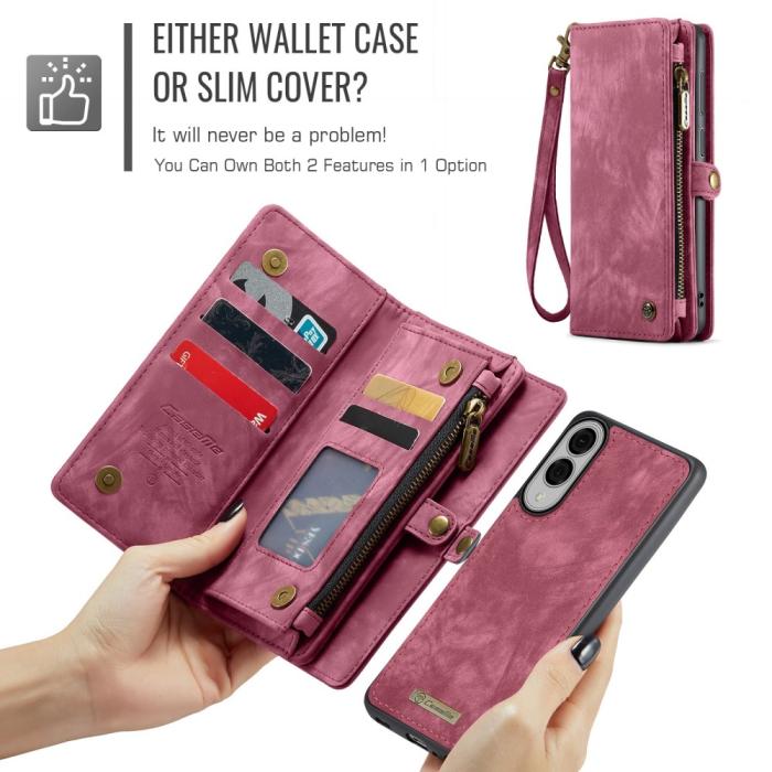 Bild 6, CASEME Samsung Galaxy S25 Edge Fodral Multifuntionell Röd