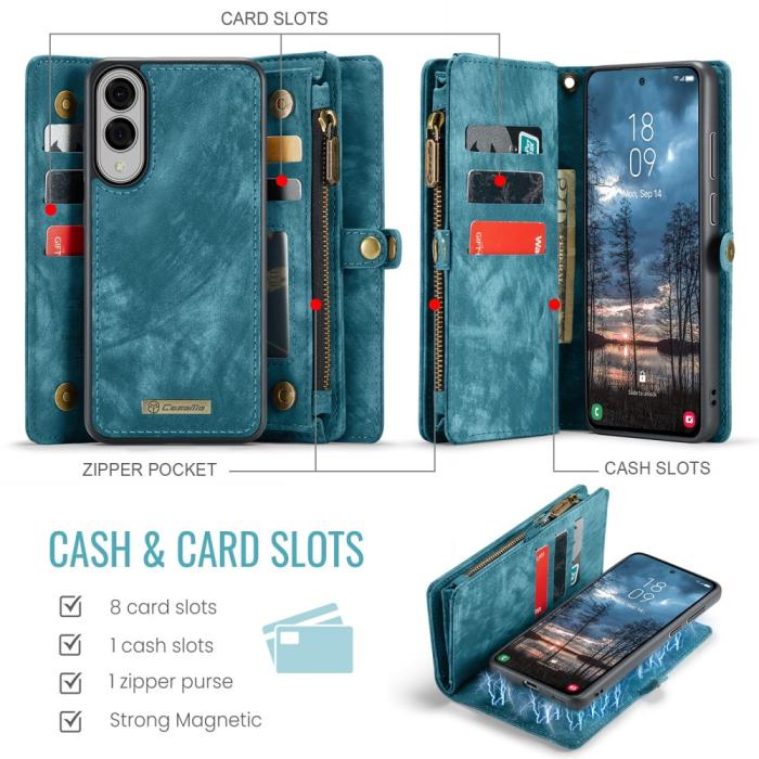 Bild 3, CASEME Samsung Galaxy S25 Edge Fodral Multifuntionell Blå