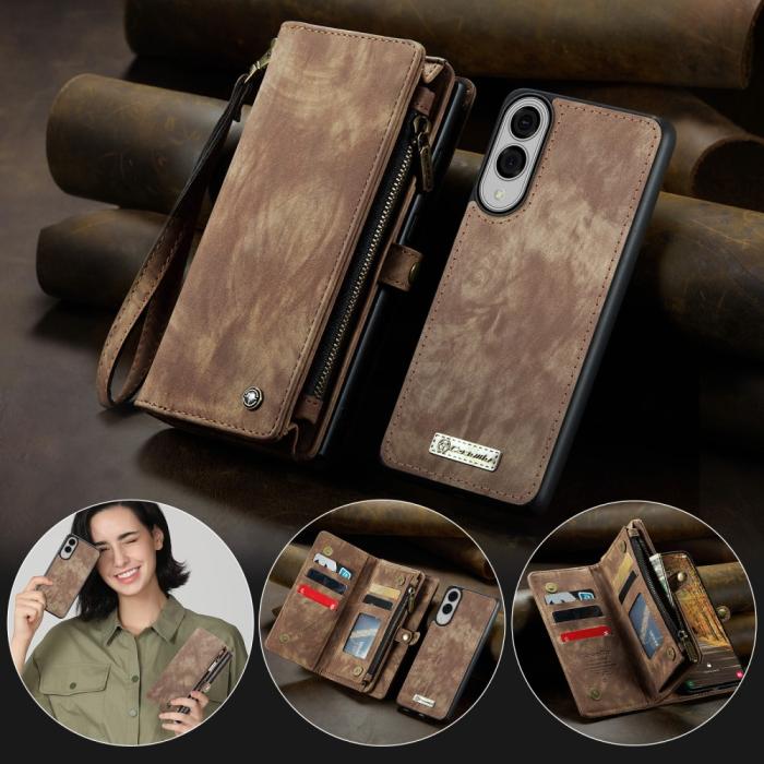 Bild 5, CASEME Samsung Galaxy S25 Edge Fodral Multifuntionell Brun