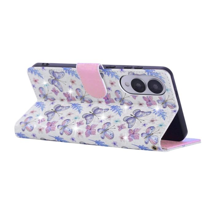 Bild 4, Samsung Galaxy S25 Edge Fodral RFID Fjärilar / Blommor