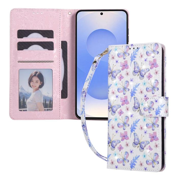 Bild 5, Samsung Galaxy S25 Edge Fodral RFID Fjärilar / Blommor