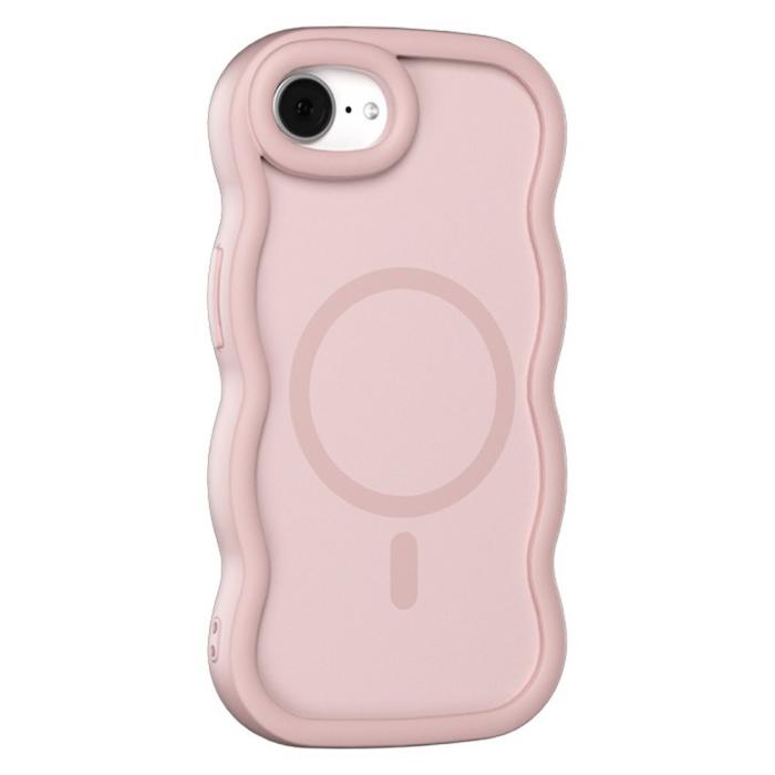 Bild 1, iPhone 16e Skal MagSafe Wavy Matt Rosa