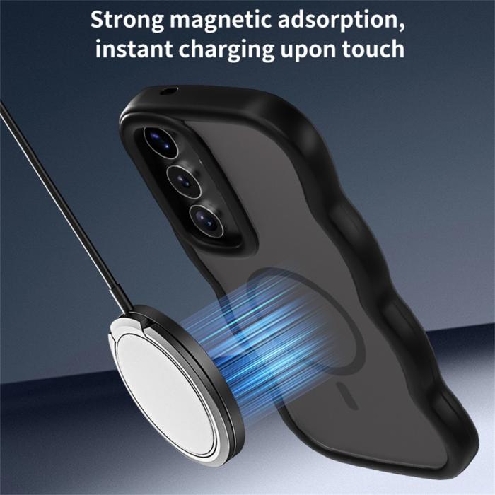 Bild 5, Samsung Galaxy S25 / S24 Skal MagSafe Wavy Matt Lila