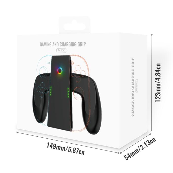 Bild 6, JYS Nintendo Switch 2 Joy-Con Charging Grip Svart