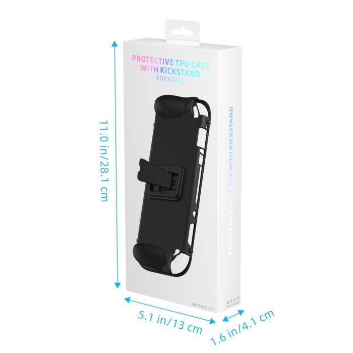 Bild 5, JYS Nintendo Switch 2 Skal TPU Kickstand Svart