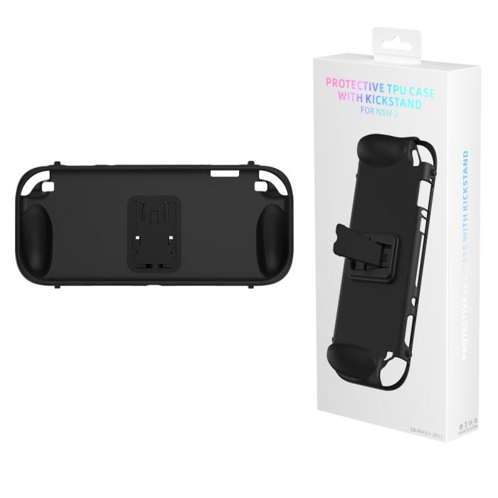 Bild 6, JYS Nintendo Switch 2 Skal TPU Kickstand Svart