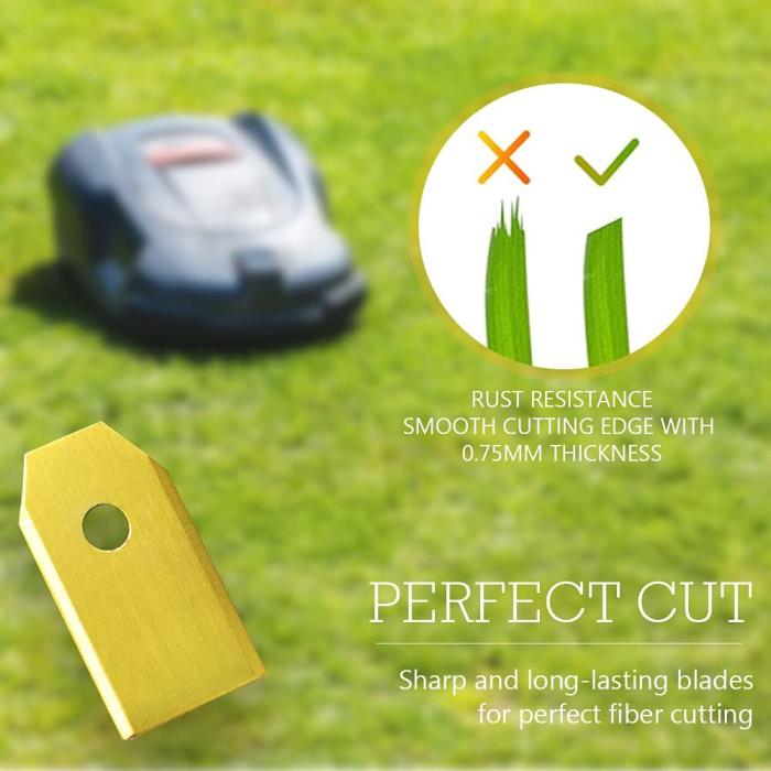 Bild 3, 9-PACK Ersättningsblad För Husqvarna Robotgräsklippare Guld