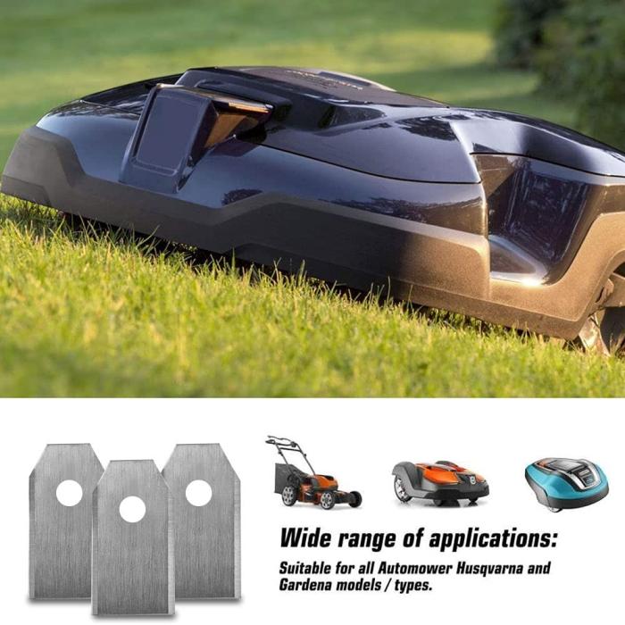 Bild 2, 9-PACK Ersättningsblad För Husqvarna Robotgräsklippare Silver