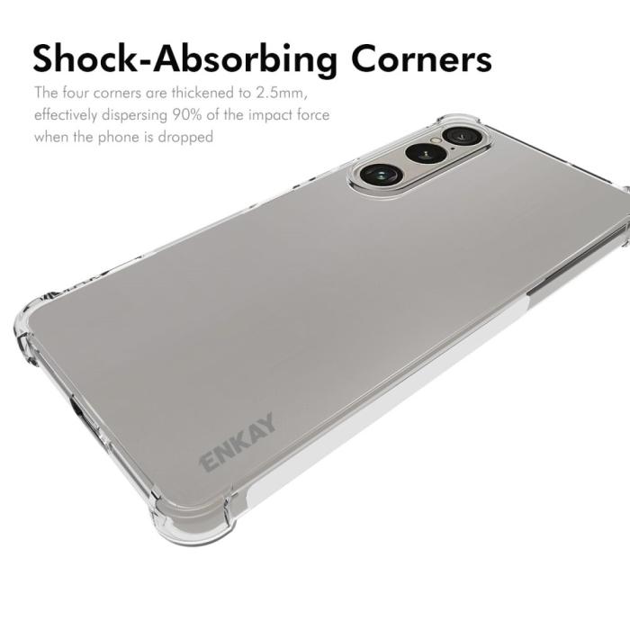 Bild 2, ENKAY Sony Xperia 1 VII Skal TPU Shockproof Transparent