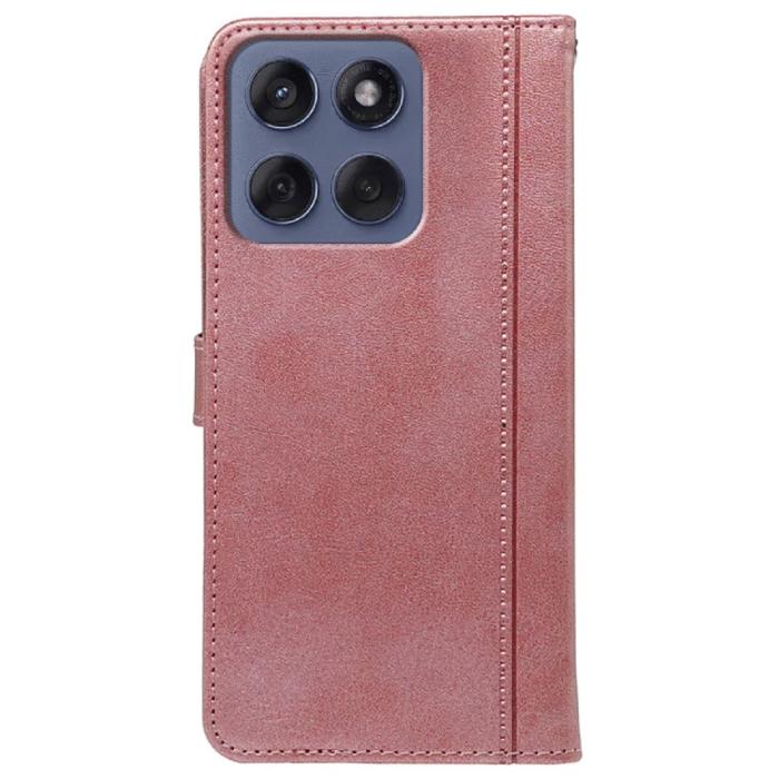 Bild 5, Motorola Edge 60 / 60 Fusion Fodral Läder Roséguld