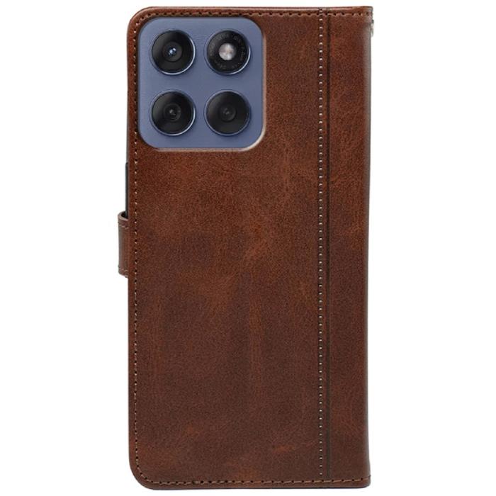 Bild 5, Motorola Edge 60 / 60 Fusion Fodral Läder Brun