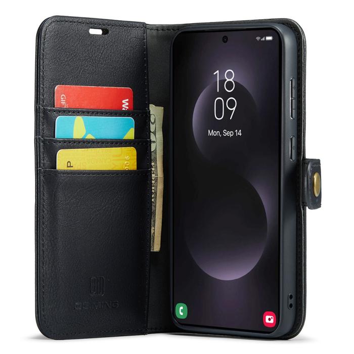 Bild 2, DG.MING Galaxy S25 Edge 2in1 Magnet Fodral / Skal Svart